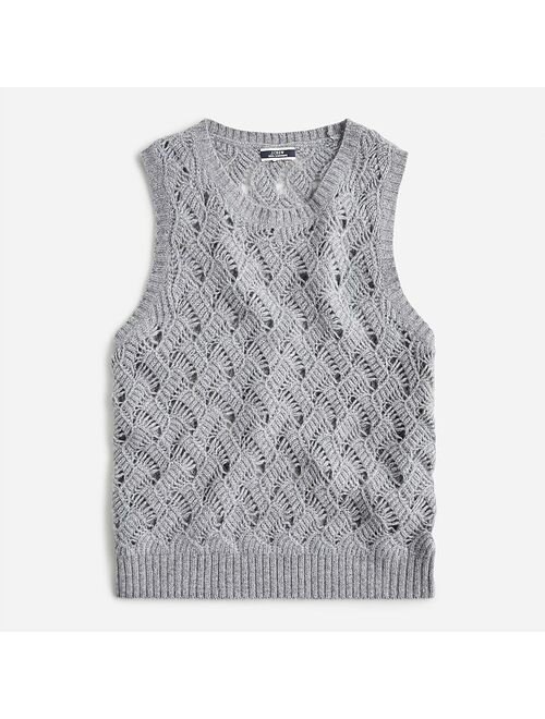 J.Crew Cashmere pointelle sweater shell