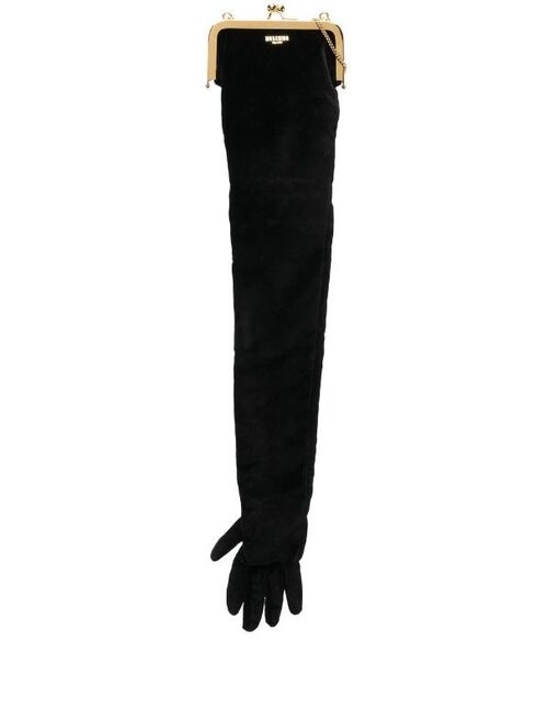 Moschino gloves-motif kisslock tote