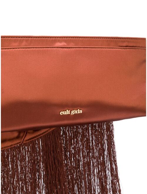 Cult Gaia Banu mini fringe clutch bag