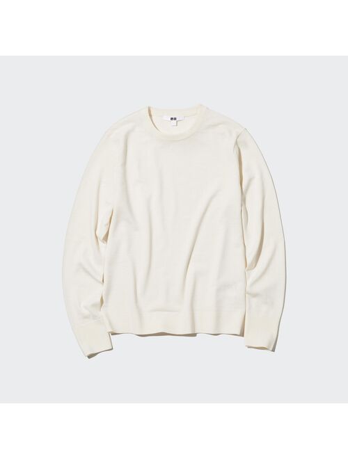 UNIQLO Extra Fine Merino Crew Neck Long-Sleeve Sweater