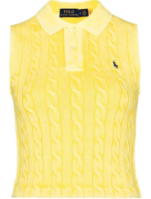 Polo Ralph Lauren cable-knit polo vest