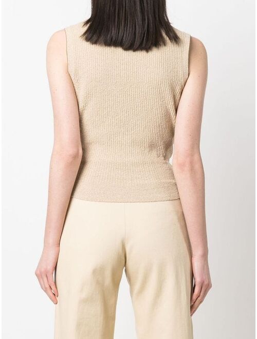 Jacquemus twisted front knitted vest