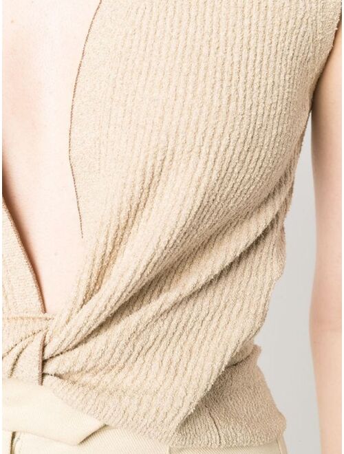 Jacquemus twisted front knitted vest