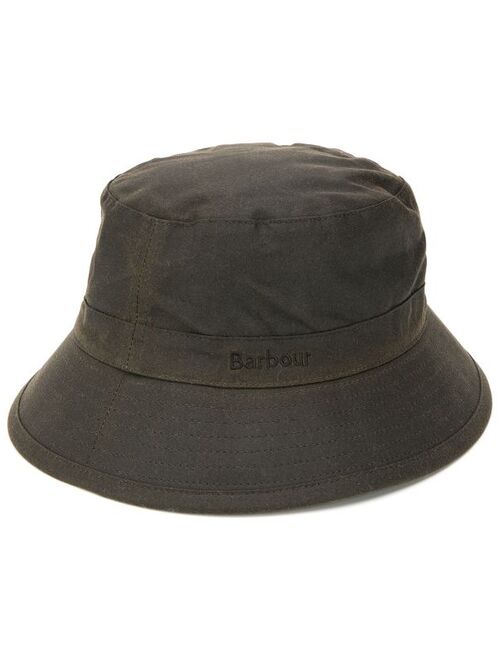 Barbour stitch detail bucket hat