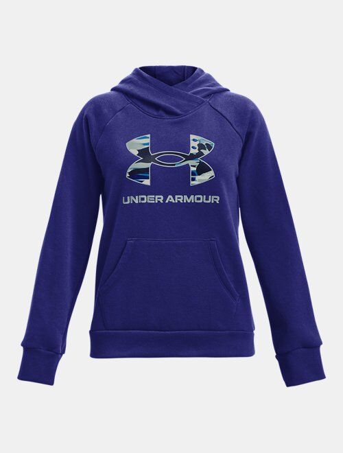 Under Armour Girls' UA Rival Fleece Big Logo Hoodie