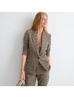 Willa blazer in Italian drapey plaid wool