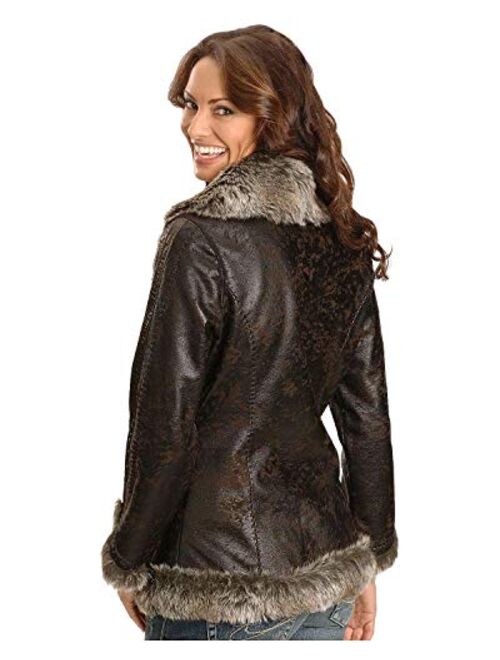 Scully Women's Faux Leather and Fur Jacket - 8013