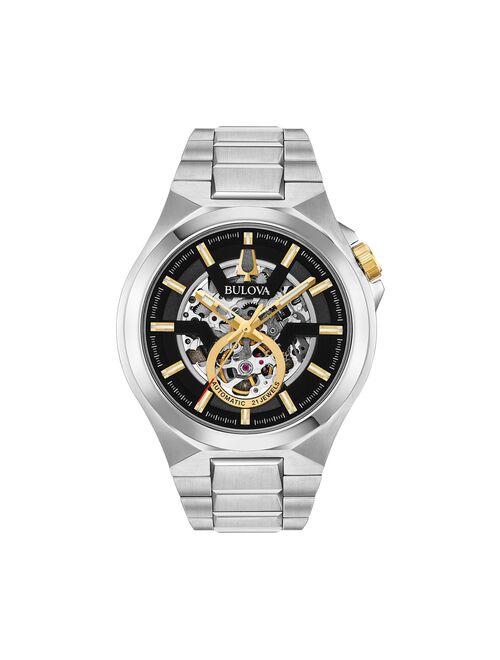 Bulova Men's Maquina Stainless Steel Automatic Watch - 98A224
