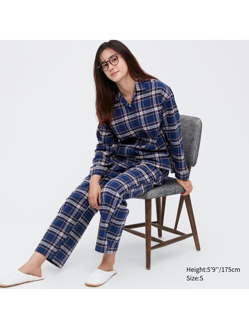 UNIQLO Flannel Long-Sleeve Pajamas