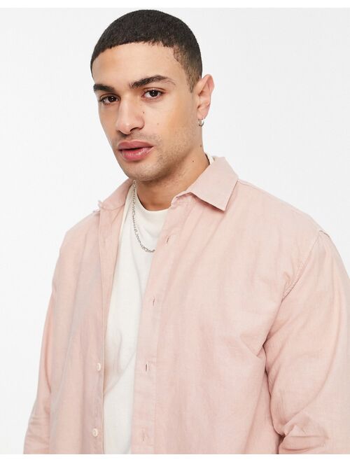 Pull&Bear smart shirt in pink