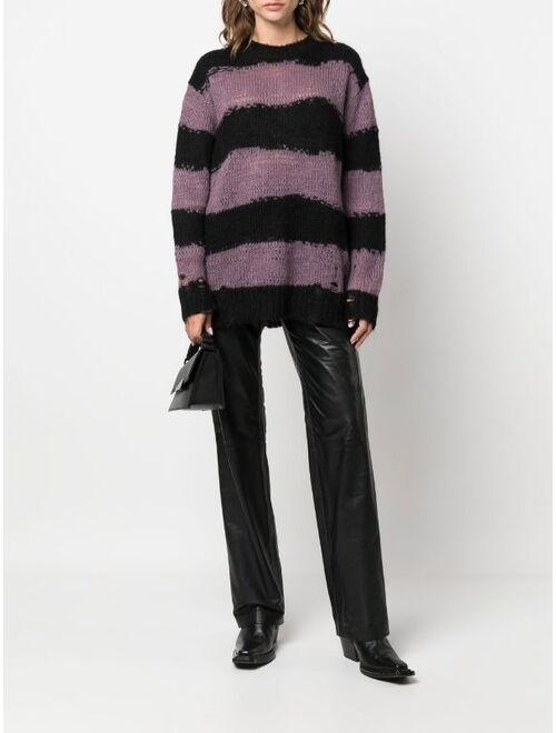 Acne Studios striped knitted jumper