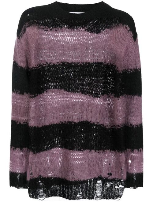 Acne Studios striped knitted jumper