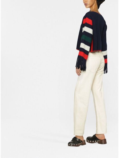 Polo Ralph Lauren stripe-print sleeve jumper