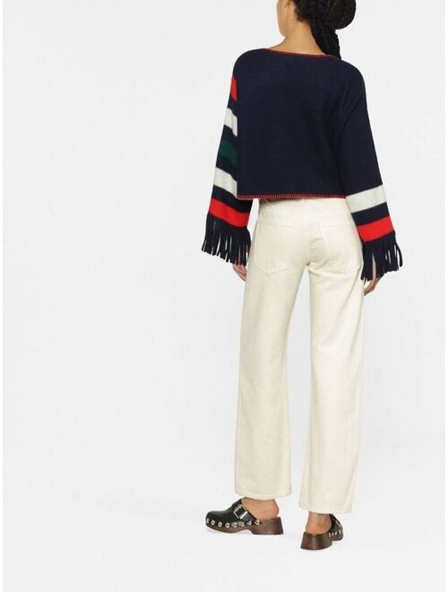 Polo Ralph Lauren stripe-print sleeve jumper