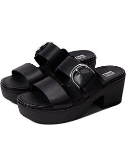 Pilar Leather Slide Platforms