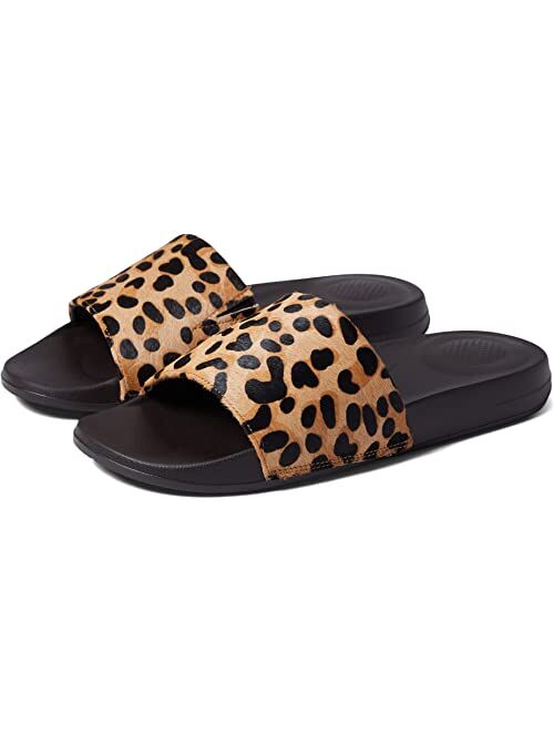 FitFlop Iqushion Hair-On Leather Slides
