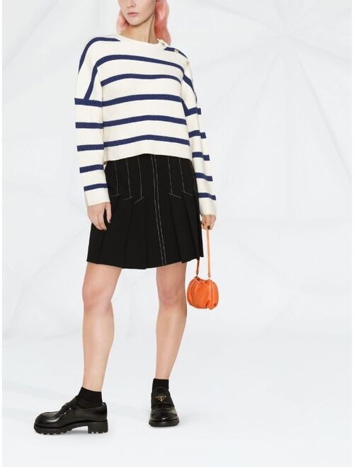 Maje striped knitted jumper