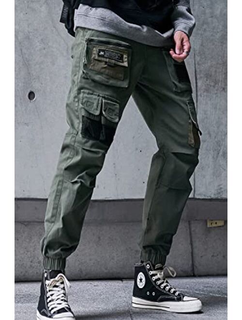 Ambcol Streetwear Hip Hop Pants Cargo Pants Joggers Casual Active Sports Sweatpants for Men Couple Women Unisex