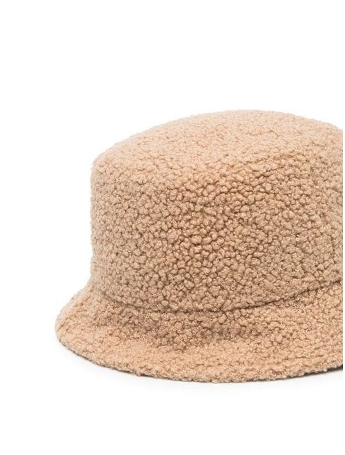Calvin Klein Kids fleece logo-print bucket hat