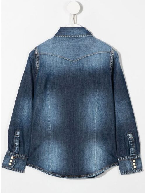 Dsquared2 Kids stretch-cotton denim shirt