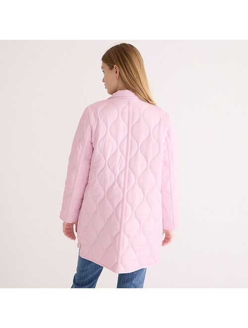 J.Crew New quilted cocoon puffer coat