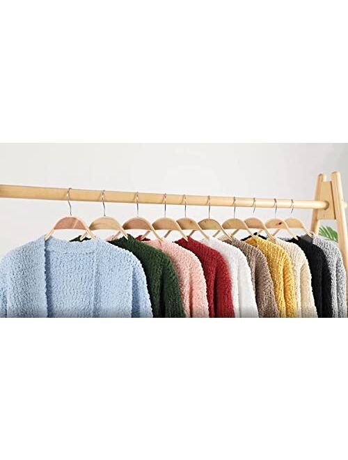 CNJFJ Girls Casual Open Front Long Sleeve Cardigan Pocket Fashion Sweater Outwear