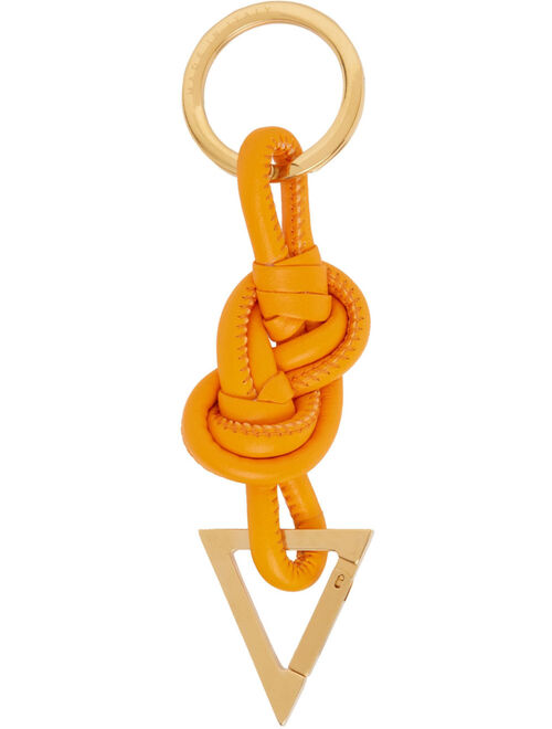 BOTTEGA VENETA Orange Lambskin Keychain
