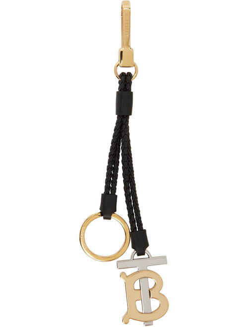 BURBERRY Black Monogram Keychain