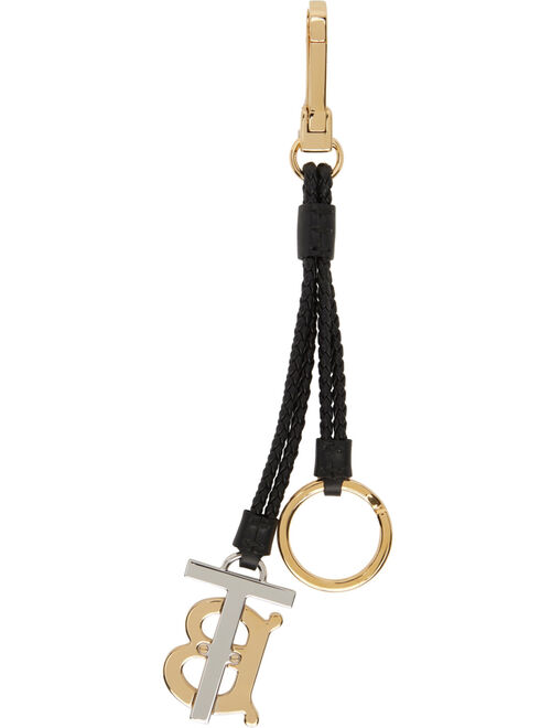 BURBERRY Black Monogram Keychain