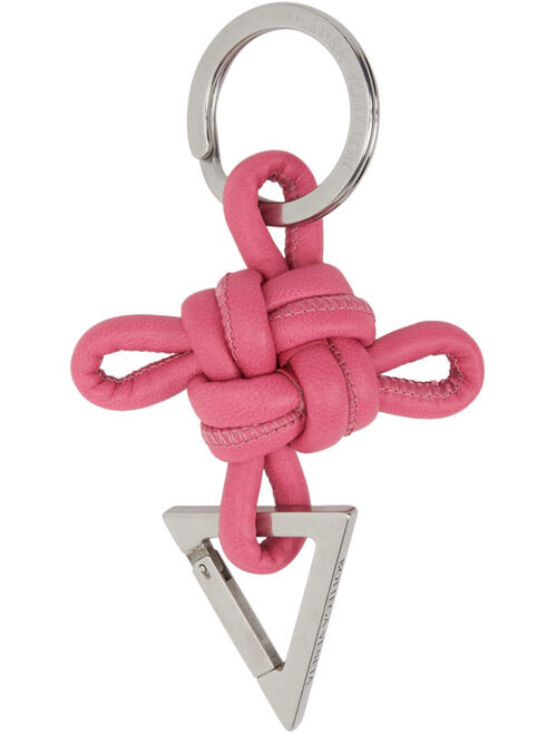 BOTTEGA VENETA Pink Intertwined Keychain