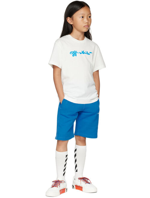 Off-White Kids Blue Rubber Arrow Shorts