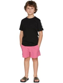 Kids Pink French Terry Shorts
