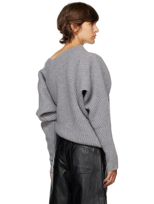 LVIR Gray Unbalance Sweater