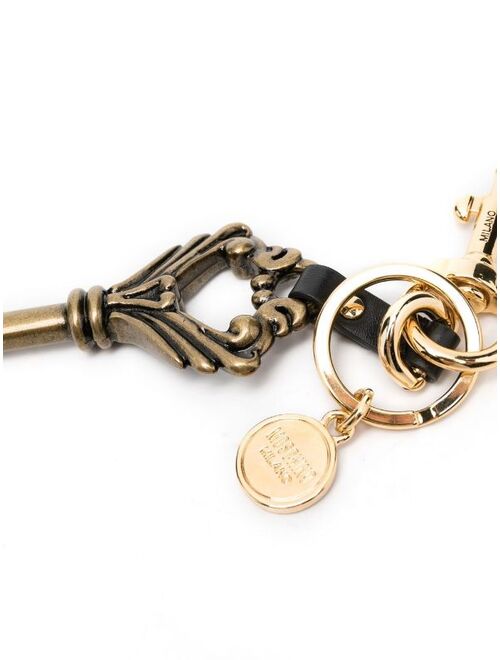 Moschino key-charm detail key ring