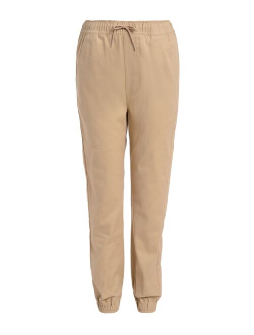 Nautica Big Boys Evan Tapered-Fit Stretch Joggers with Reinforced Knees