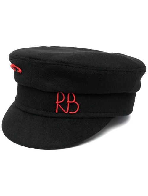 Ruslan Baginskiy logo-embroidered baker boy cap