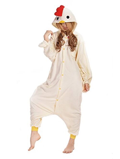 CANASOUR Polar Fleece Christmas Adult Anime Unisex Animal Costume Cosplay Onesie