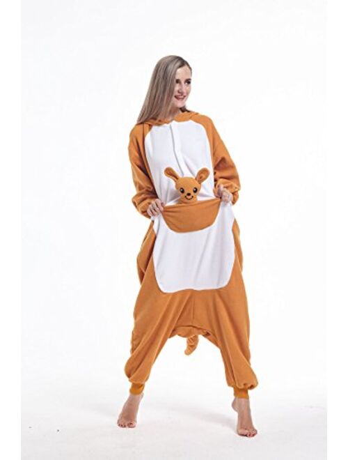 Lacoloca Animal Adult Onesie Unisex One-Piece Cosplay Costume Pajamas For Men Women