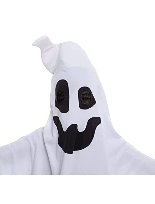 Spooktacular Creations Child Unisex Ghost Halloween costume w/ horn (Small (5-7yr))