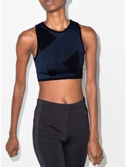 Interval seamless longline sports bra