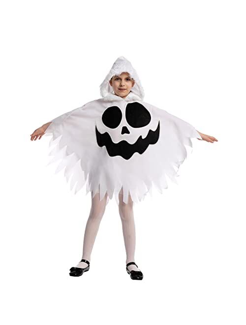 Spooktacular Creations Halloween Ghost Cloak Costume for Kids Trick-or-Treating, Spooky Ghost Costume for Child Toddler