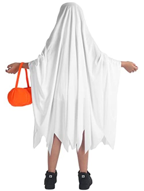 GeNeric Ghost Costume Kids Halloween White Friendly Toddler Ghost Face Boys Girls Costume