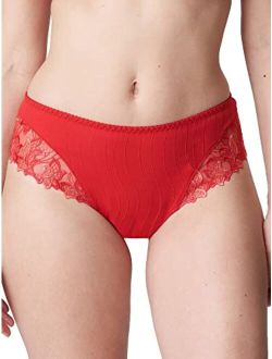Deauville 0661816-SCA Women's Scarlet Embroidered Thong