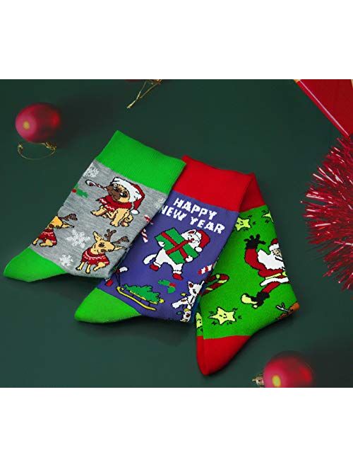 Panpacsight Kids Boys Girls Halloween Christmas Novelty Funny Socks Crazy Cotton Colorful Cute Stockings