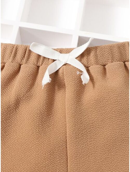 SHEIN Baby Bow Front Pants