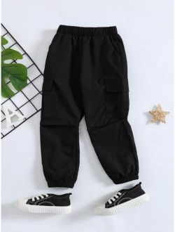 Toddler Boys Flap Pocket Cargo Pants
