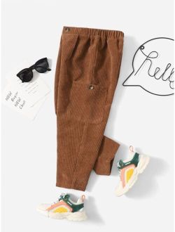 Toddler Boys Slant Pocket Corduroy Pants