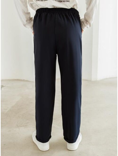 Shein Boys Solid Straight Leg Pants