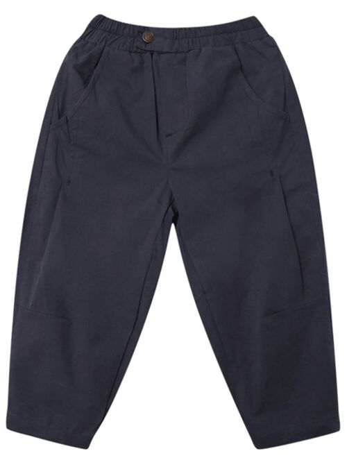 Shein Boys Slant Pocket Solid Pants
