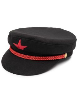 Manokhi embroidered baker boy cap